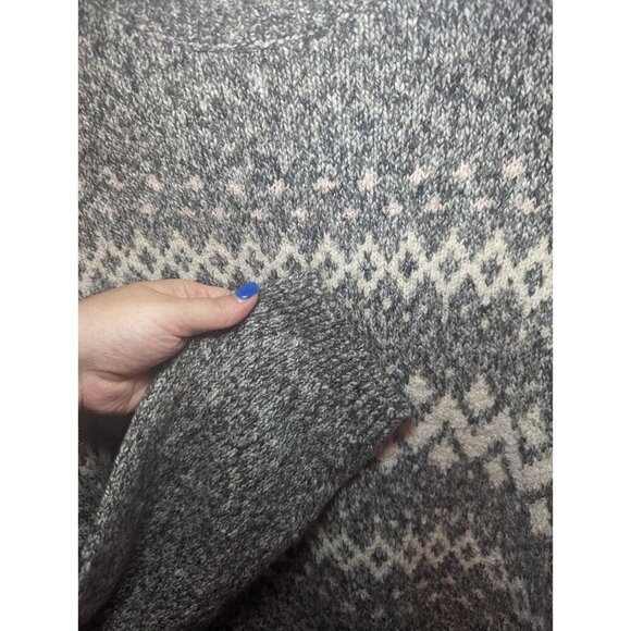 J. Jill Pullover Sweater Size XL Top Casual Marled Grey Nordic Soft Comfy R97641 - Picture 2 of 11